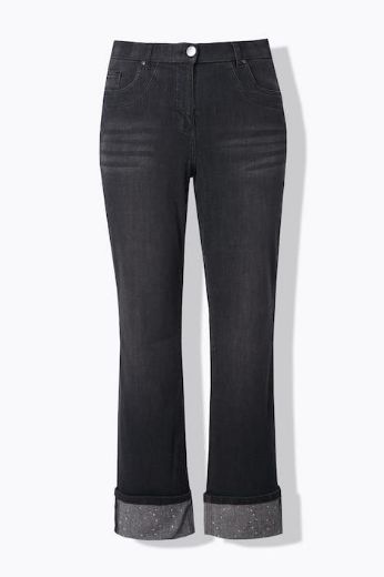 Moda za polnejše Traperice širokih ravnih nogavica plus velikost, xxl, Ulla Popken in Johann Popken (JP1880)