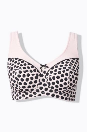 Moda za polnejše Grudnjak bez žice širokih naramenica plus velikost, xxl, Ulla Popken in Johann Popken (JP1880)