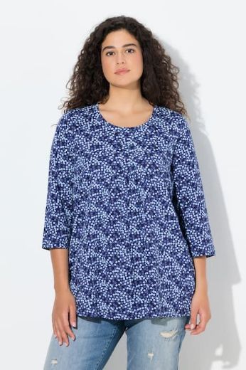 Moda za polnejše Majica 3/4 rukava A kroja plus velikost, xxl, Ulla Popken in Johann Popken (JP1880)