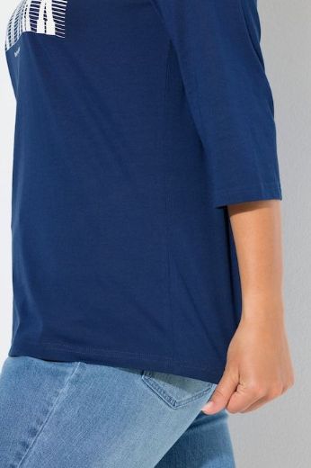 Moda za polnejše Majica 3/4 rukava V ovratnika plus velikost, xxl, Ulla Popken in Johann Popken (JP1880)