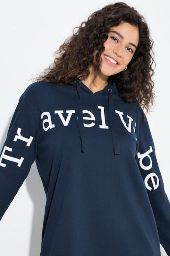 Moda za polnejše Haljina midi dugih rukava s kapuljačom plus velikost, xxl, Ulla Popken in Johann Popken (JP1880)