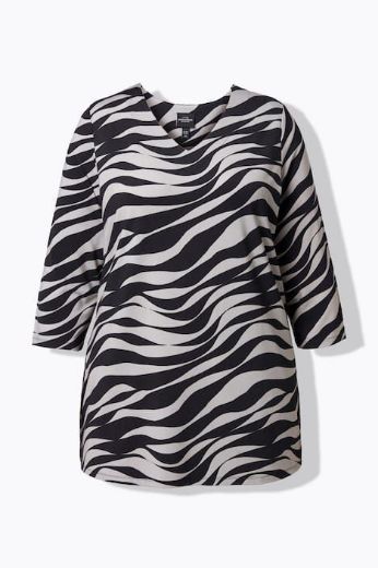 Moda za polnejše Majica 3/4 rukava A kroja plus velikost, xxl, Ulla Popken in Johann Popken (JP1880)