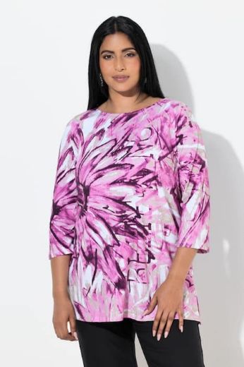 Moda za polnejše Majica 3/4 rukava A kroja plus velikost, xxl, Ulla Popken in Johann Popken (JP1880)