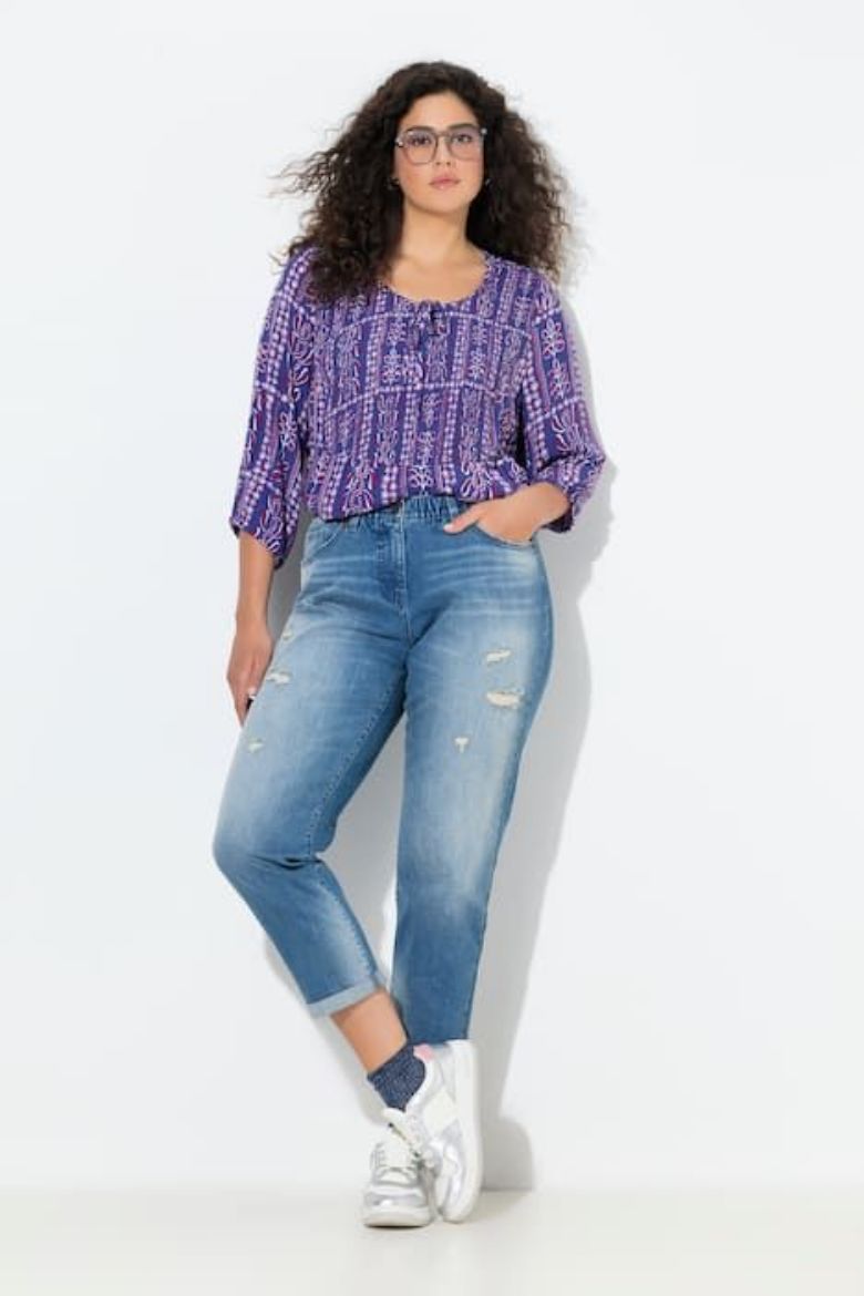 Moda za polnejše Traperice širih nogavica plus velikost, xxl, Ulla Popken in Johann Popken (JP1880)