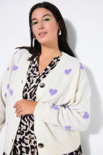 Moda za polnejše Kardigan na kopčanje plus velikost, xxl, Ulla Popken in Johann Popken (JP1880)