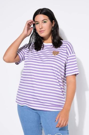 Moda za polnejše Majica kratkih rukava na pruge plus velikost, xxl, Ulla Popken in Johann Popken (JP1880)