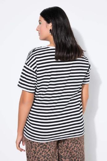 Moda za polnejše Majica kratkih rukava na pruge plus velikost, xxl, Ulla Popken in Johann Popken (JP1880)