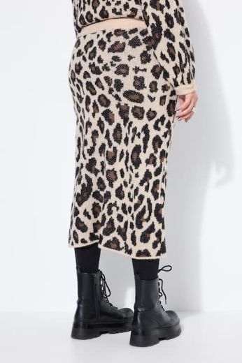 Moda za polnejše Suknja midi s leopard uzorkom plus velikost, xxl, Ulla Popken in Johann Popken (JP1880)