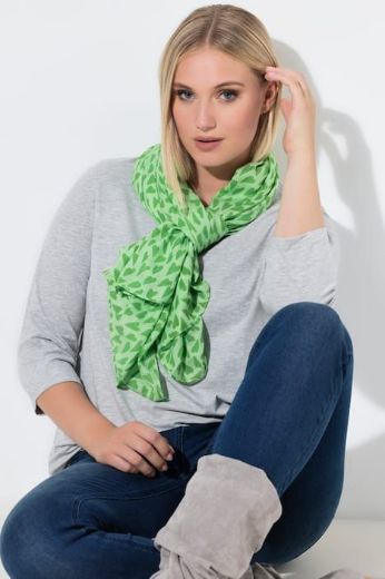 Moda za polnejše Šal s motivom srca plus velikost, xxl, Ulla Popken in Johann Popken (JP1880)