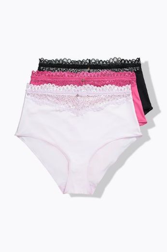 Moda za polnejše Gaćice maxi 3 komada plus velikost, xxl, Ulla Popken in Johann Popken (JP1880)