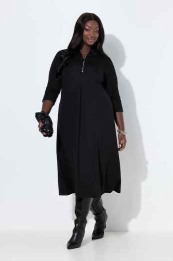 Moda za polnejše Haljina midi 3/4 rukava plus velikost, xxl, Ulla Popken in Johann Popken (JP1880)