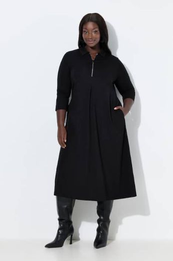 Moda za polnejše Haljina midi 3/4 rukava plus velikost, xxl, Ulla Popken in Johann Popken (JP1880)