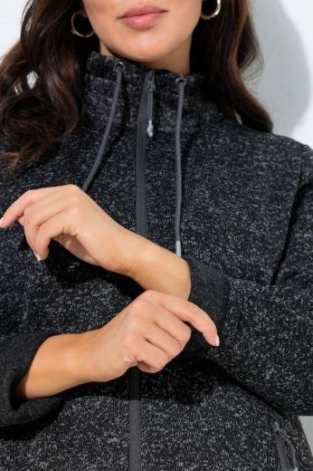 Moda za polnejše Jakna od flisa s patentnim zatvaračem plus velikost, xxl, Ulla Popken in Johann Popken (JP1880)