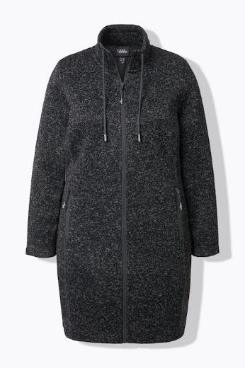 Moda za polnejše Jakna od flisa s patentnim zatvaračem plus velikost, xxl, Ulla Popken in Johann Popken (JP1880)