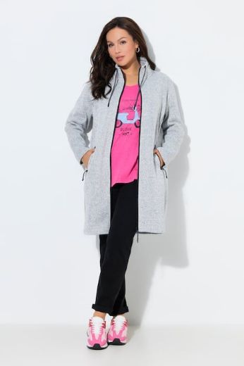 Moda za polnejše Jakna od flisa s patentnim zatvaračem plus velikost, xxl, Ulla Popken in Johann Popken (JP1880)