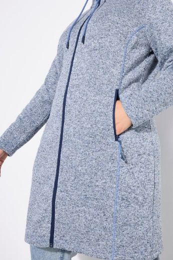 Moda za polnejše Jakna od flisa s patentnim zatvaračem plus velikost, xxl, Ulla Popken in Johann Popken (JP1880)