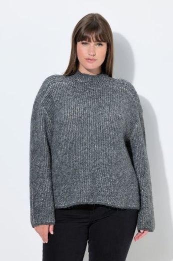 Moda za polnejše Pulover na pruge povišenog ovratnika plus velikost, xxl, Ulla Popken in Johann Popken (JP1880)