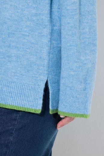 Moda za polnejše Pulover dugih rukava V ovratnika plus velikost, xxl, Ulla Popken in Johann Popken (JP1880)