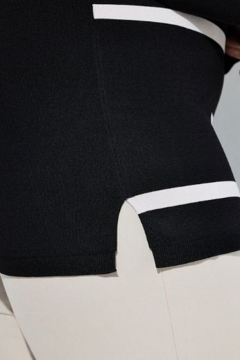 Moda za polnejše Pulover dugih rukava V ovratnika plus velikost, xxl, Ulla Popken in Johann Popken (JP1880)