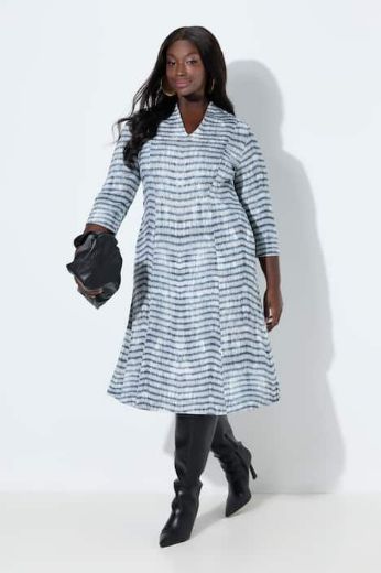 Moda za polnejše Haljina midi 3/4 rukava plus velikost, xxl, Ulla Popken in Johann Popken (JP1880)