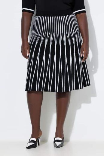 Moda za polnejše Suknja midi A kroja plus velikost, xxl, Ulla Popken in Johann Popken (JP1880)