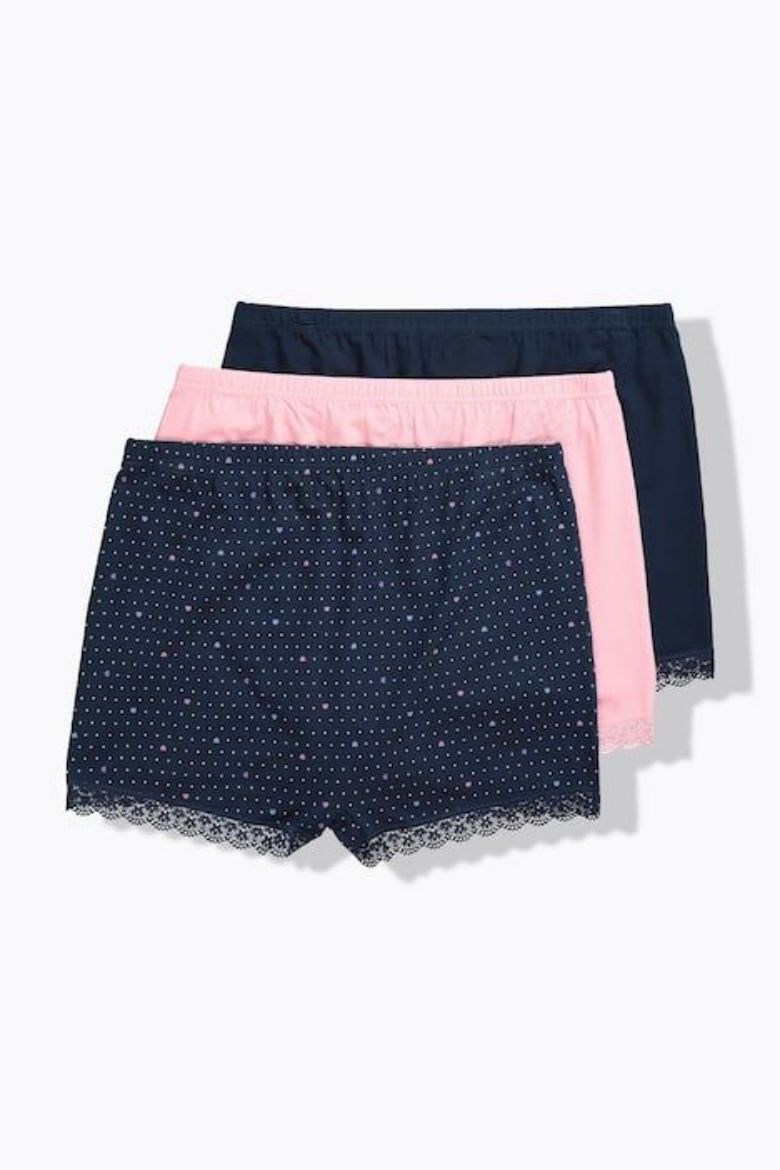 Moda za polnejše Gaćice produženih nogavica 3 komada plus velikost, xxl, Ulla Popken in Johann Popken (JP1880)