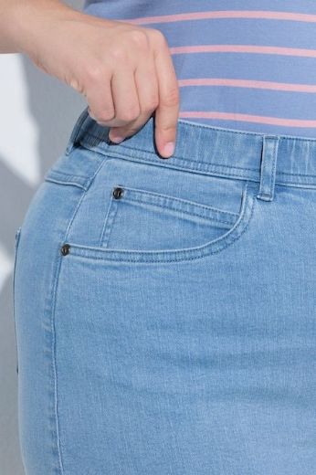 Moda za polnejše Suknja od trapera plus velikost, xxl, Ulla Popken in Johann Popken (JP1880)