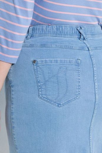 Moda za polnejše Suknja od trapera plus velikost, xxl, Ulla Popken in Johann Popken (JP1880)