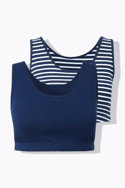 Slika Grudnjak bez žice širokih naramenica 2 komada