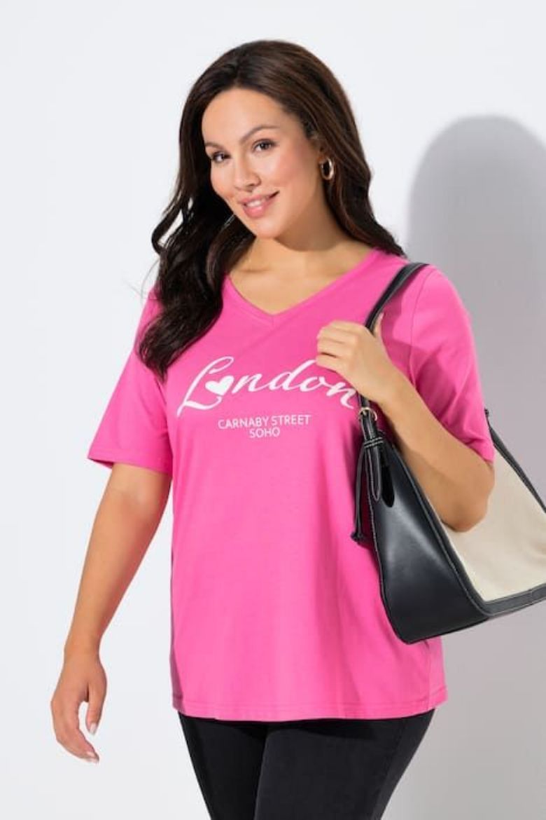 Moda za polnejše Majica kratkih rukava plus velikost, xxl, Ulla Popken in Johann Popken (JP1880)