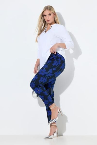 Slika Hlače uskih nogavica cvjetnog uzorka