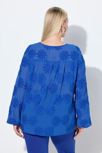 Moda za polnejše Bluza dugih rukava V ovratnika plus velikost, xxl, Ulla Popken in Johann Popken (JP1880)