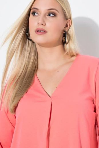 Moda za polnejše Bluza 3/4 rukava A kroja plus velikost, xxl, Ulla Popken in Johann Popken (JP1880)