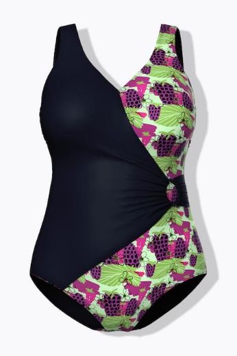 Moda za polnejše Kupaći kostim jednodijelni plus velikost, xxl, Ulla Popken in Johann Popken (JP1880)