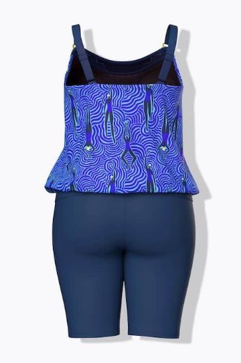 Moda za polnejše Kupaći kostim tankini plus velikost, xxl, Ulla Popken in Johann Popken (JP1880)