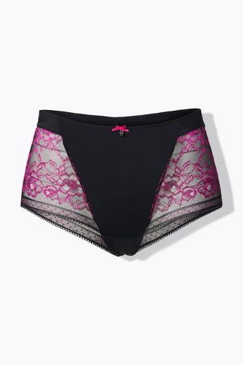 Moda za polnejše Gaćice hipster s dodatkom ukrasne čipke plus velikost, xxl, Ulla Popken in Johann Popken (JP1880)