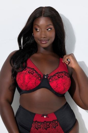 Moda za polnejše Grudnjak s žicom širokih naramenica plus velikost, xxl, Ulla Popken in Johann Popken (JP1880)