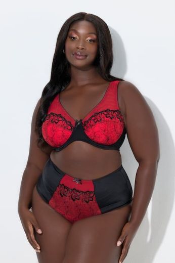 Moda za polnejše Grudnjak s žicom širokih naramenica plus velikost, xxl, Ulla Popken in Johann Popken (JP1880)