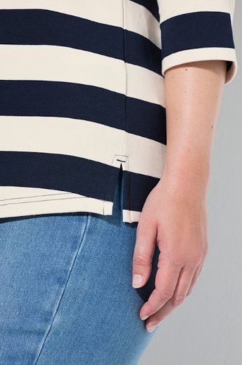 Moda za polnejše Majica Polo 3/4 rukava plus velikost, xxl, Ulla Popken in Johann Popken (JP1880)