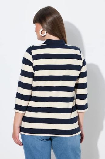 Moda za polnejše Majica Polo 3/4 rukava plus velikost, xxl, Ulla Popken in Johann Popken (JP1880)