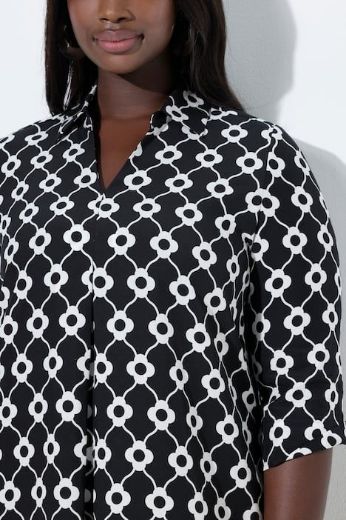 Moda za polnejše Haljina midi 3/4 rukava A kroja plus velikost, xxl, Ulla Popken in Johann Popken (JP1880)