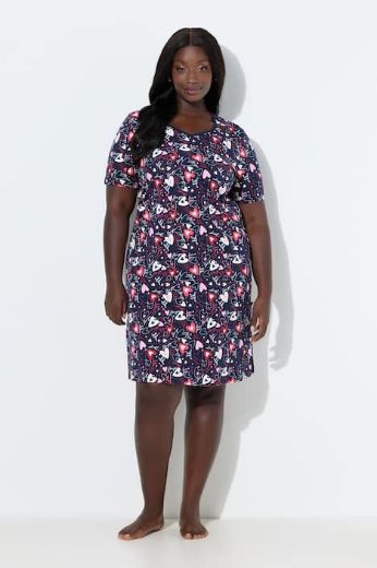 Moda za polnejše Spavaćica kratkih rukava plus velikost, xxl, Ulla Popken in Johann Popken (JP1880)