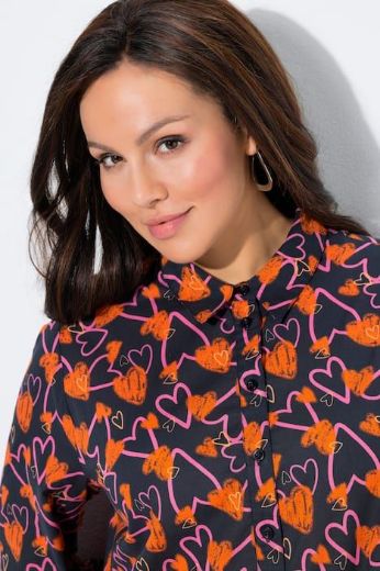 Moda za polnejše Bluza dugih rukava A kroja plus velikost, xxl, Ulla Popken in Johann Popken (JP1880)