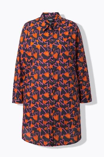 Moda za polnejše Bluza dugih rukava A kroja plus velikost, xxl, Ulla Popken in Johann Popken (JP1880)