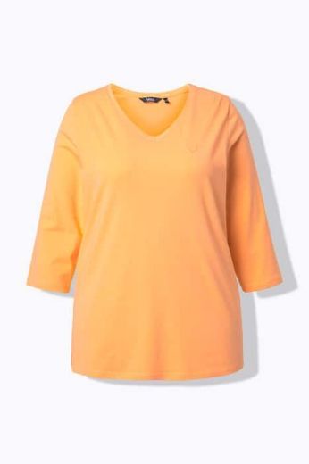 Moda za polnejše Majica 3/4 rukava V ovratnika plus velikost, xxl, Ulla Popken in Johann Popken (JP1880)