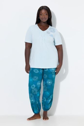 Moda za polnejše Pidžama kratkih rukava i dugih nogavica plus velikost, xxl, Ulla Popken in Johann Popken (JP1880)