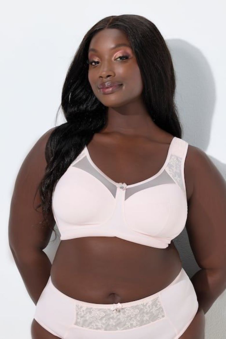 Moda za polnejše Grudnjak širokih naramenica plus velikost, xxl, Ulla Popken in Johann Popken (JP1880)