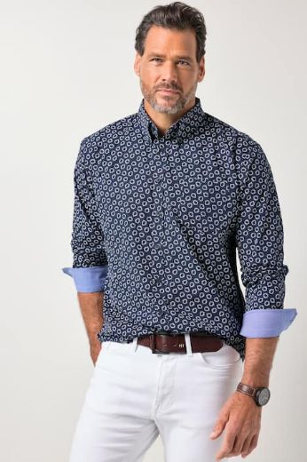 Moda za polnejše Košulja dugih rukava cvjetnog uzorka plus velikost, xxl, Ulla Popken in Johann Popken (JP1880)