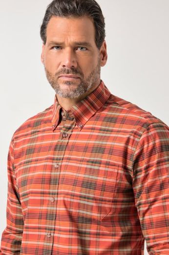 Moda za polnejše Košulja dugih rukava karirana plus velikost, xxl, Ulla Popken in Johann Popken (JP1880)