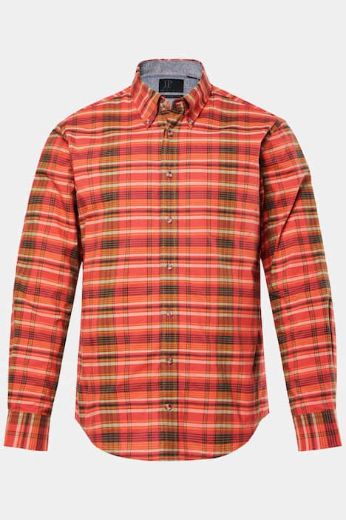 Moda za polnejše Košulja dugih rukava karirana plus velikost, xxl, Ulla Popken in Johann Popken (JP1880)